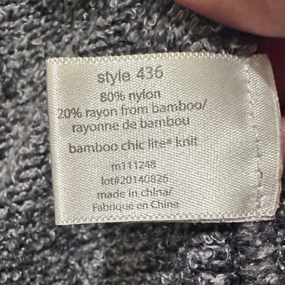 Barefoot Dreams Calypso Wrap Cardigan Bamboo Chic Lite Style 436 Navy White, S/M - Picture 3 of 7